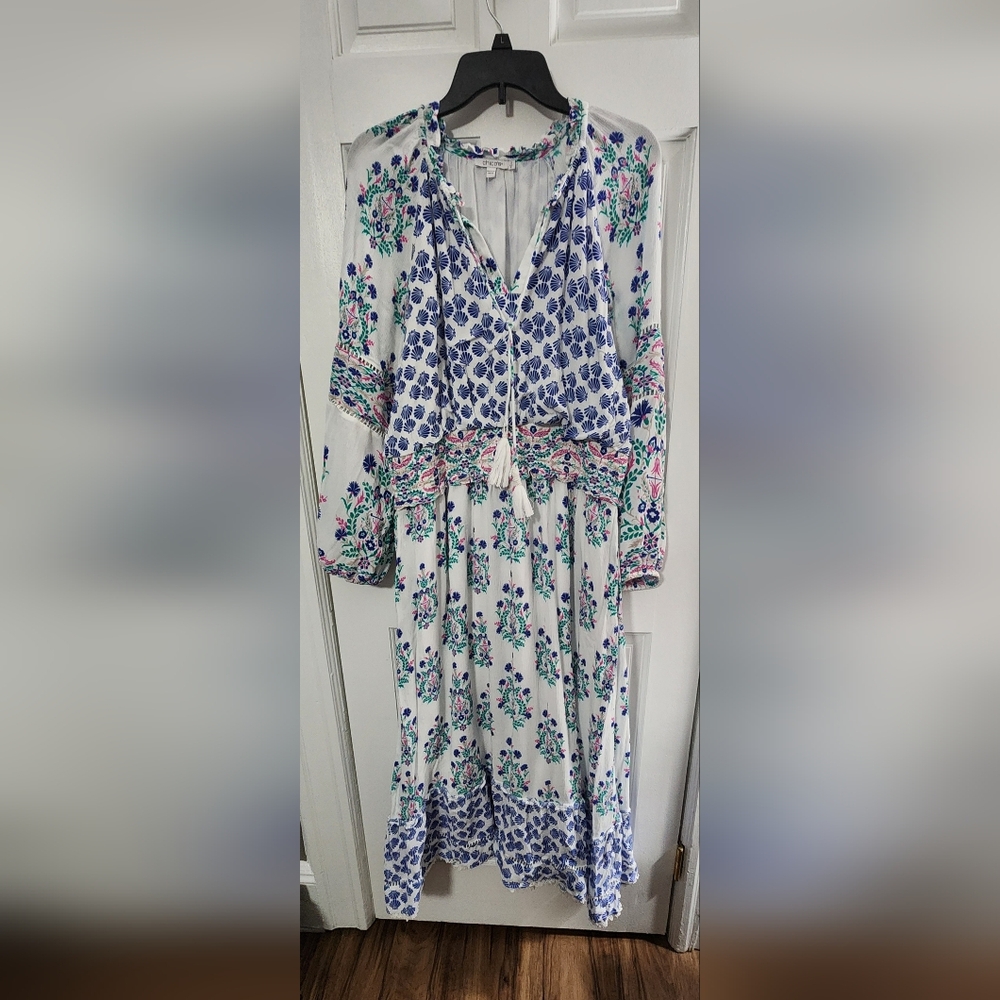 Chico's Floral Print Maxi Dress.  SIZE 3 (XL)  EUC